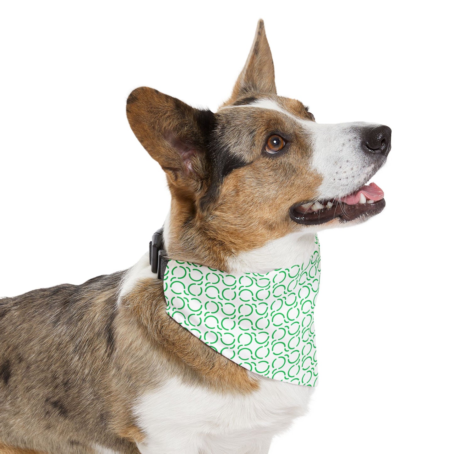 Pet Bandana Pattern Green
