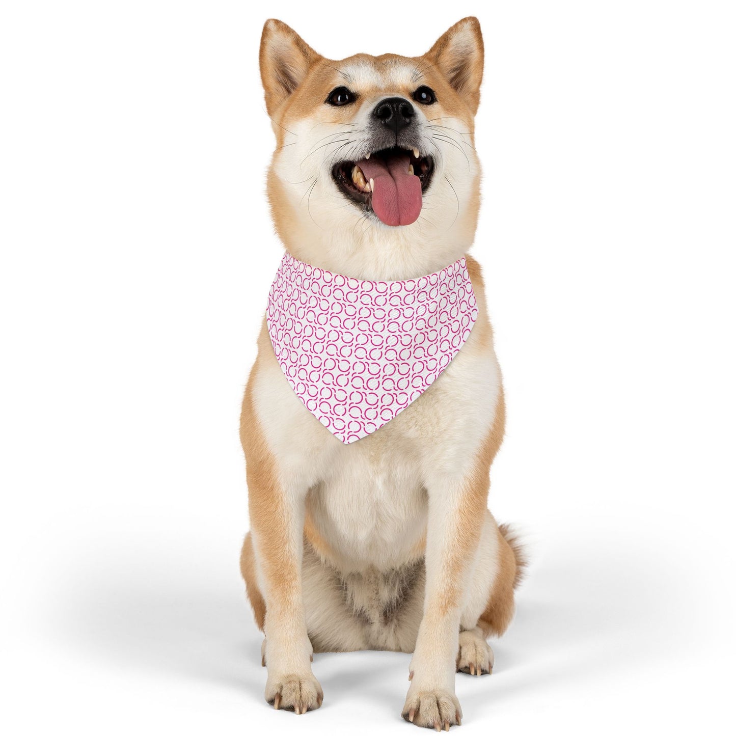 Pet Bandana Pattern Pink