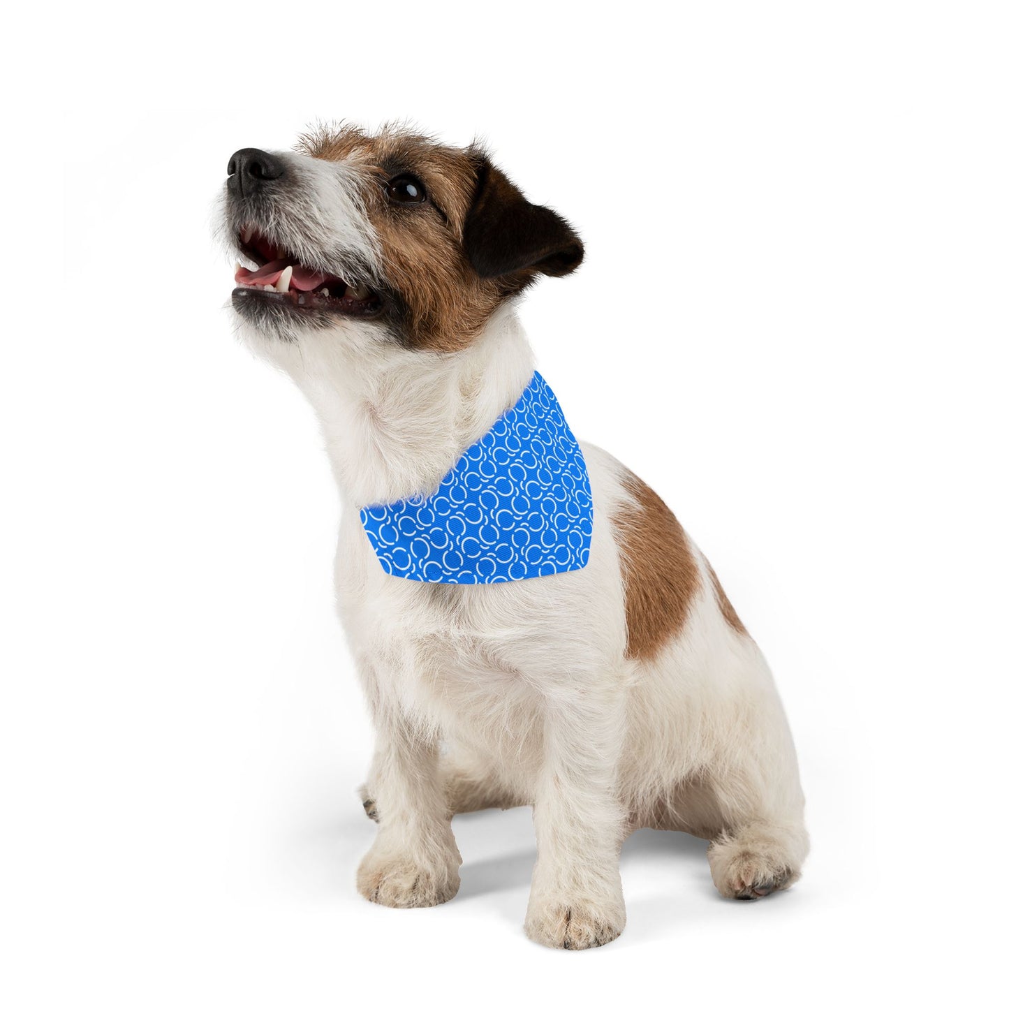 Pet Bandana Pattern Blue