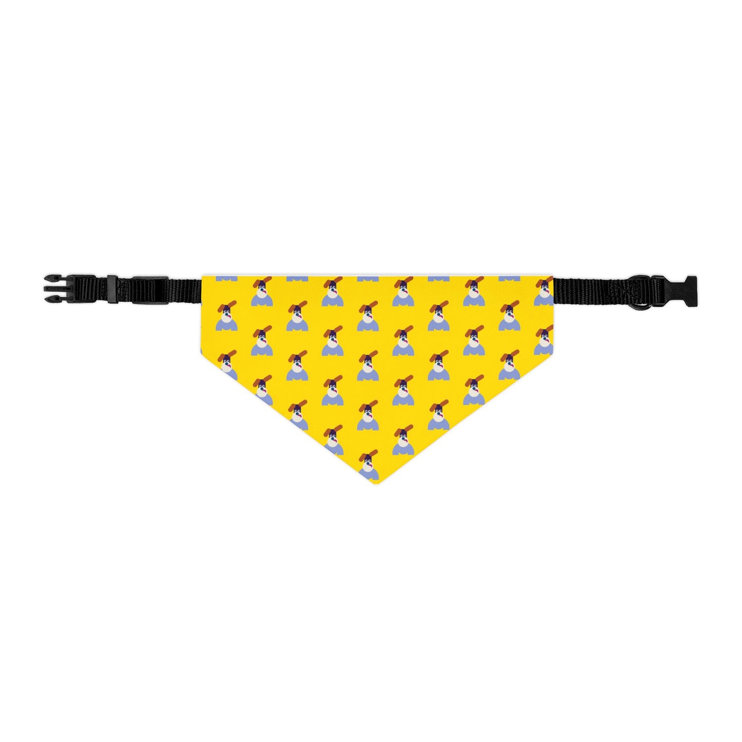Pet Bandana Pattern Yellow Background