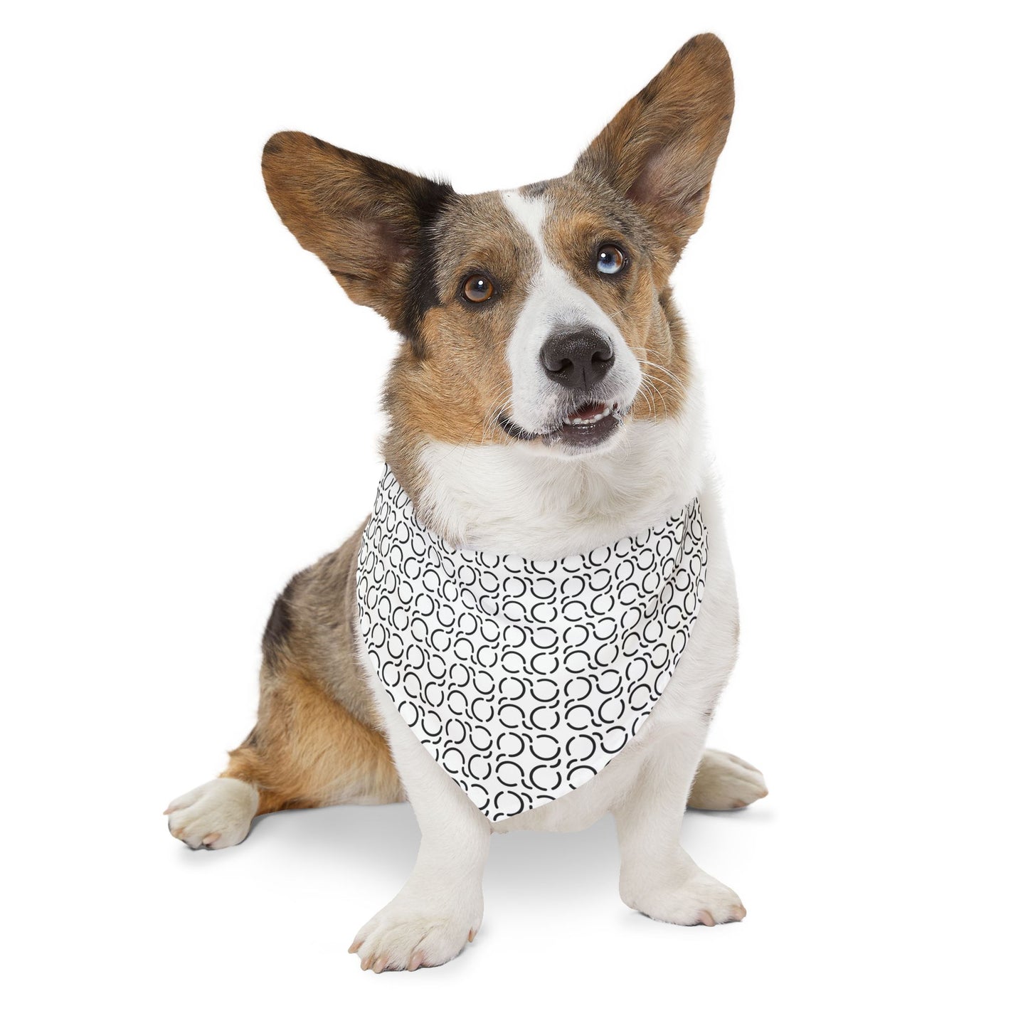 Pet Bandana Pattern White
