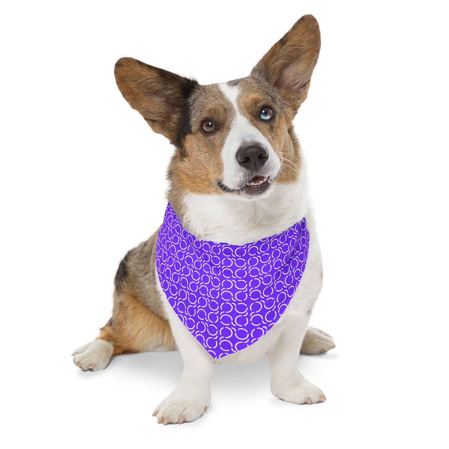 Pet Bandana Pattern Purple