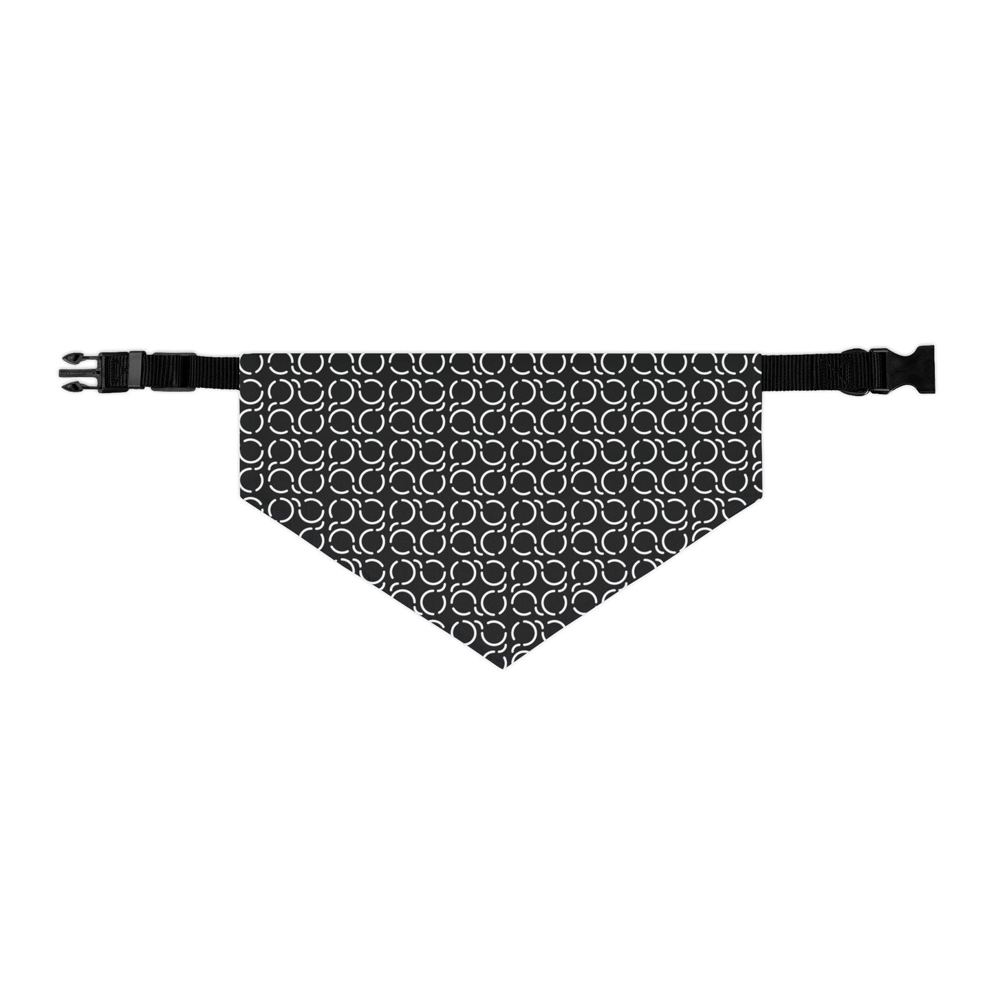 Pet Bandana Pattern Black