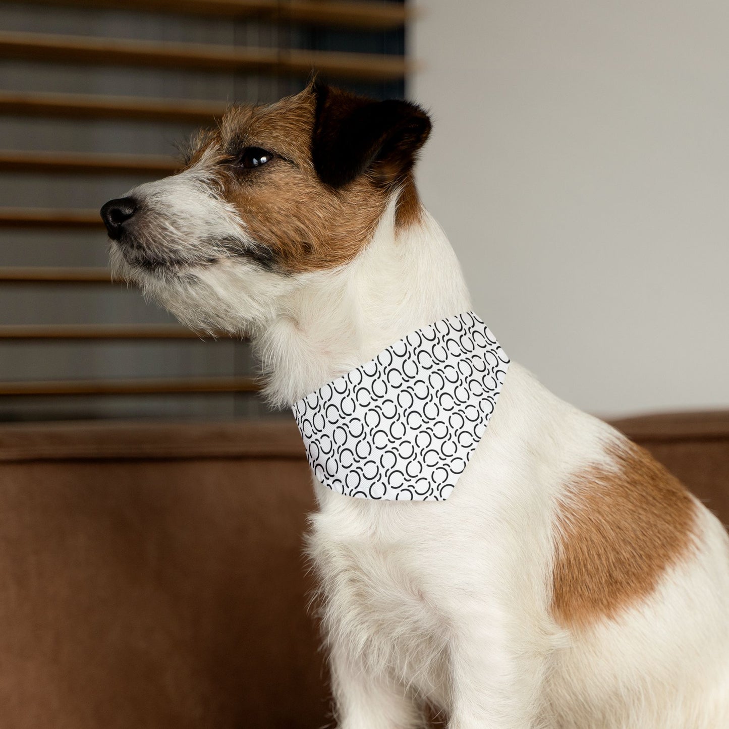Pet Bandana Pattern White