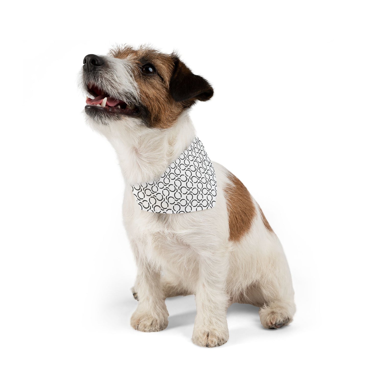 Pet Bandana Pattern White