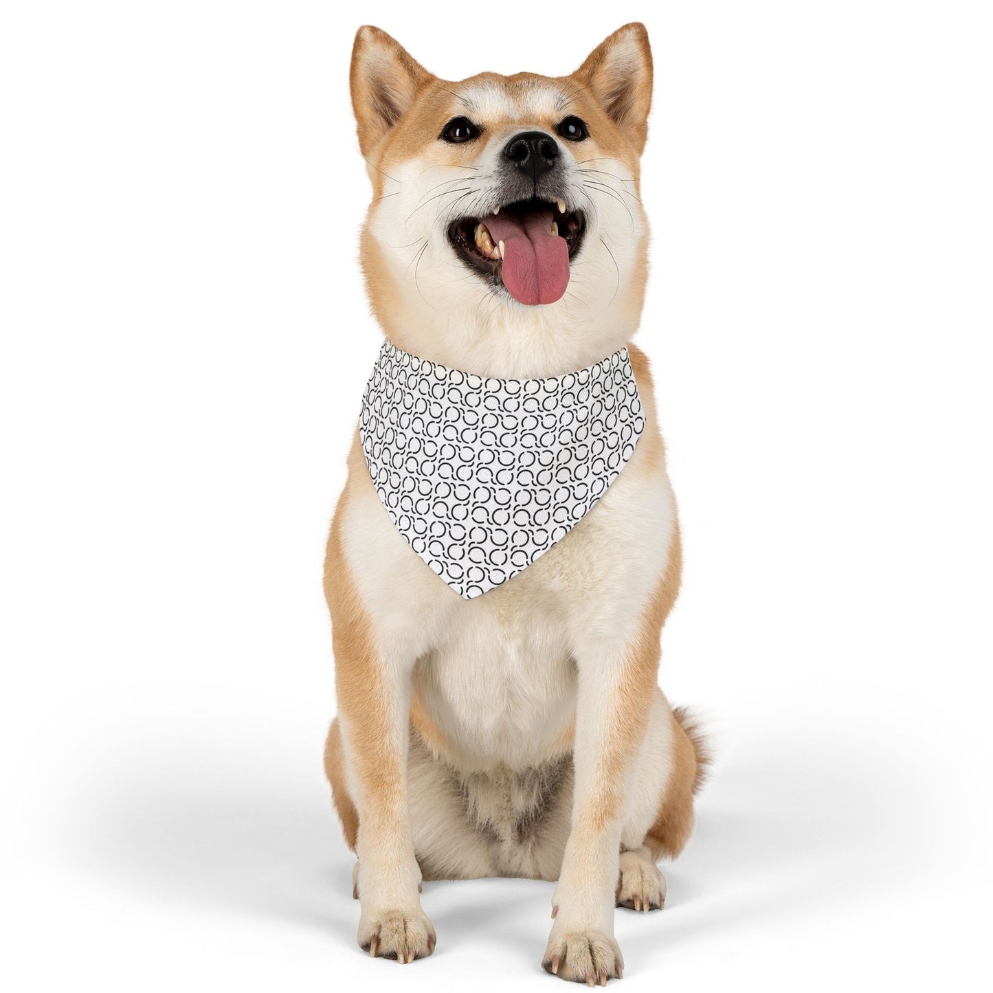 Pet Bandana Pattern White