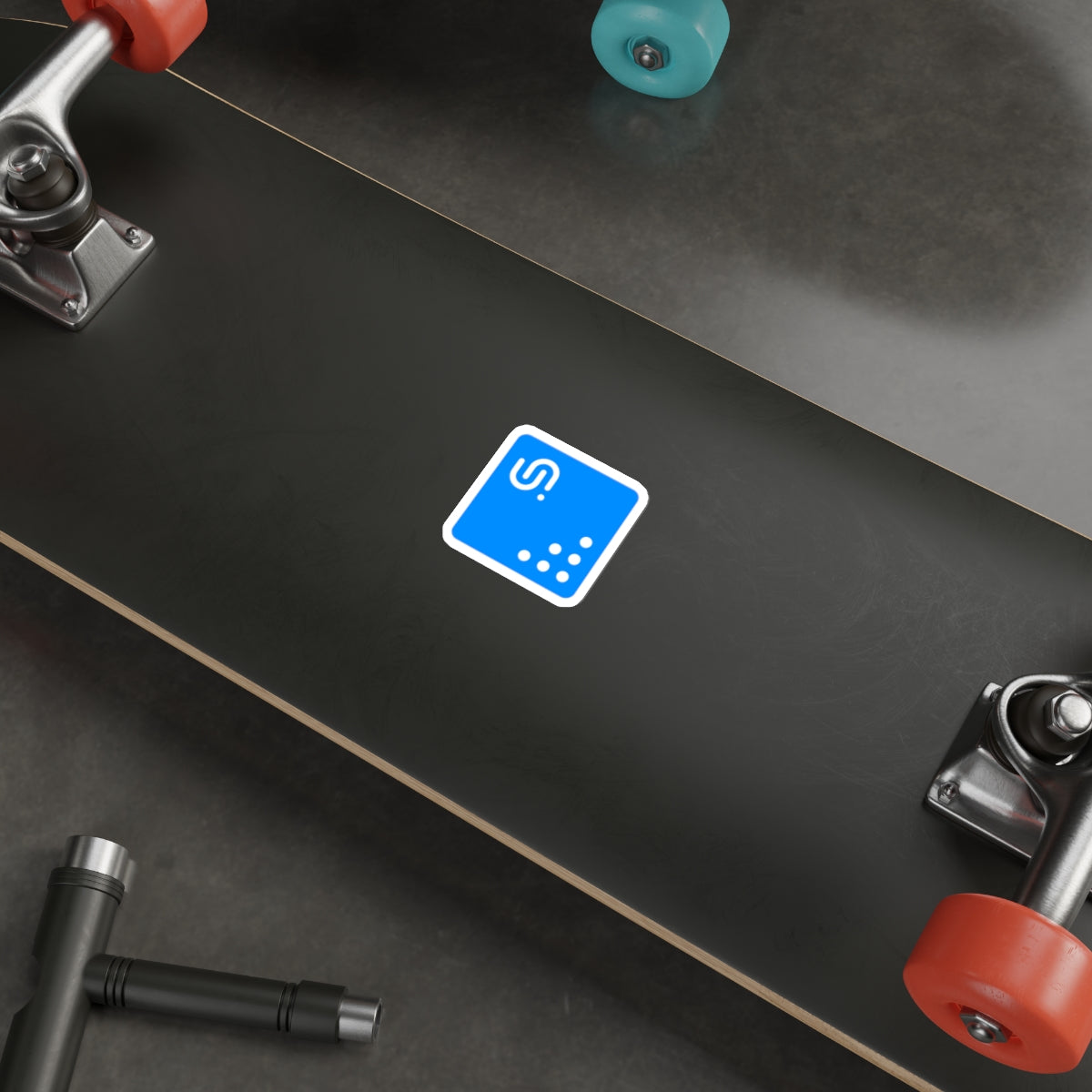 UNI Blue Sticker