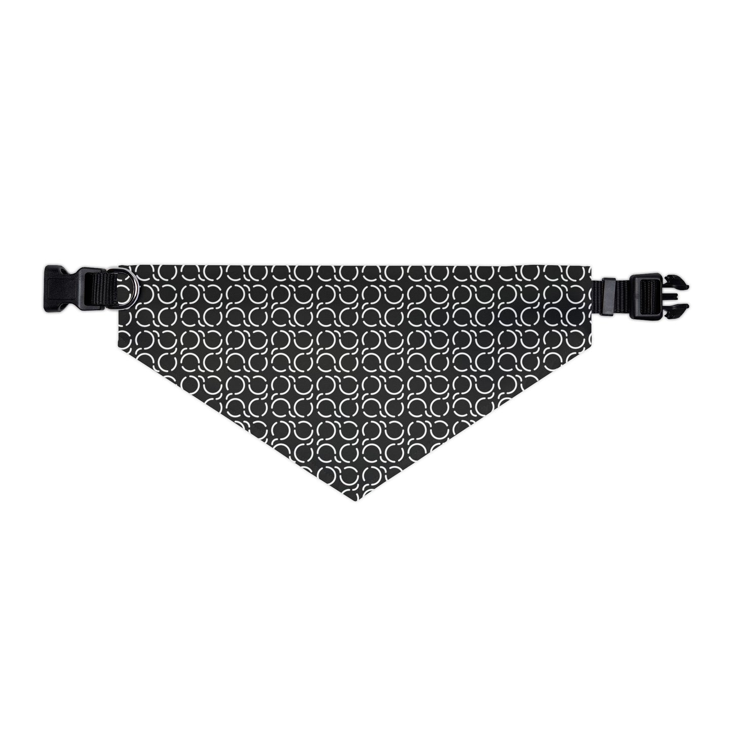 Pet Bandana Pattern Black