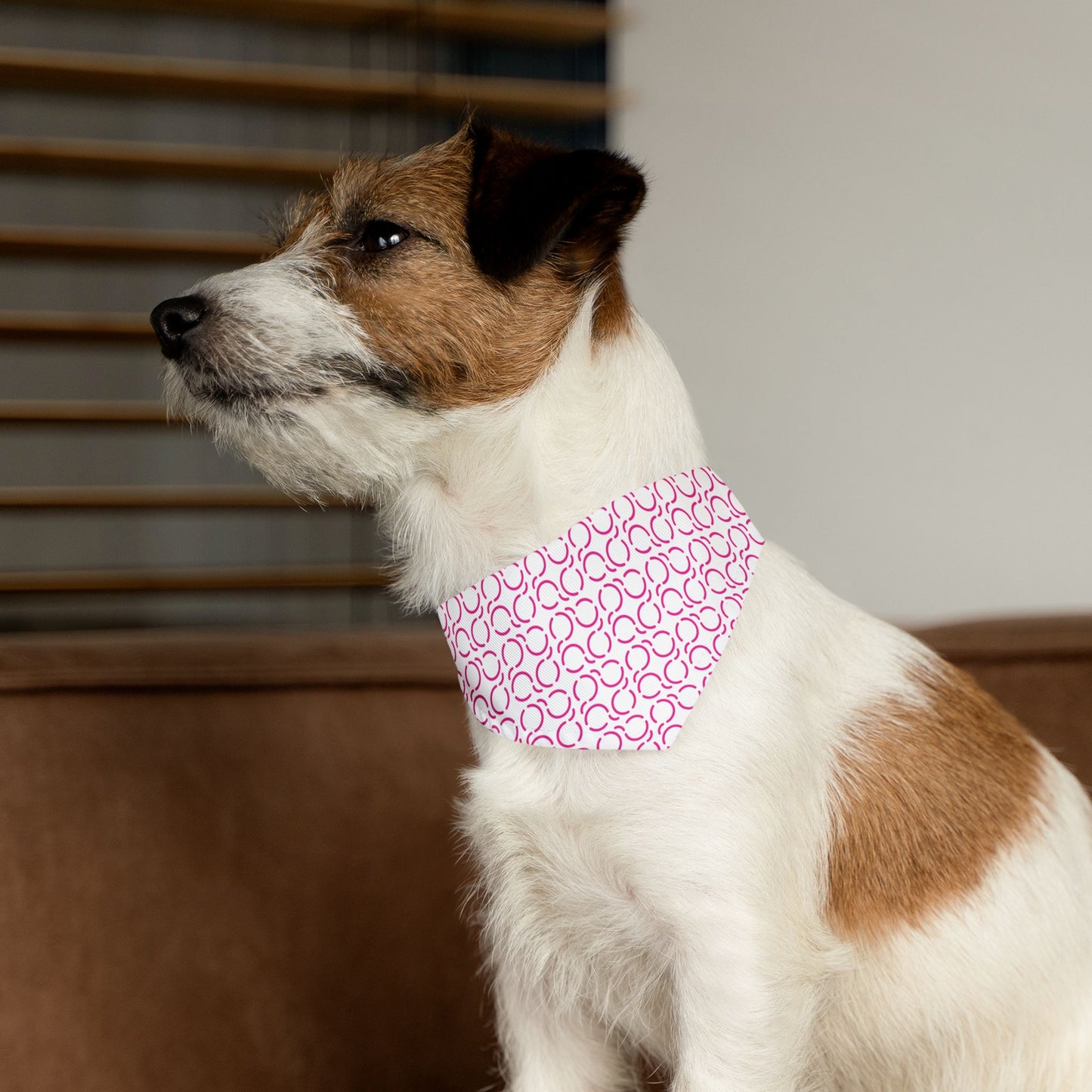 Pet Bandana Pattern Pink