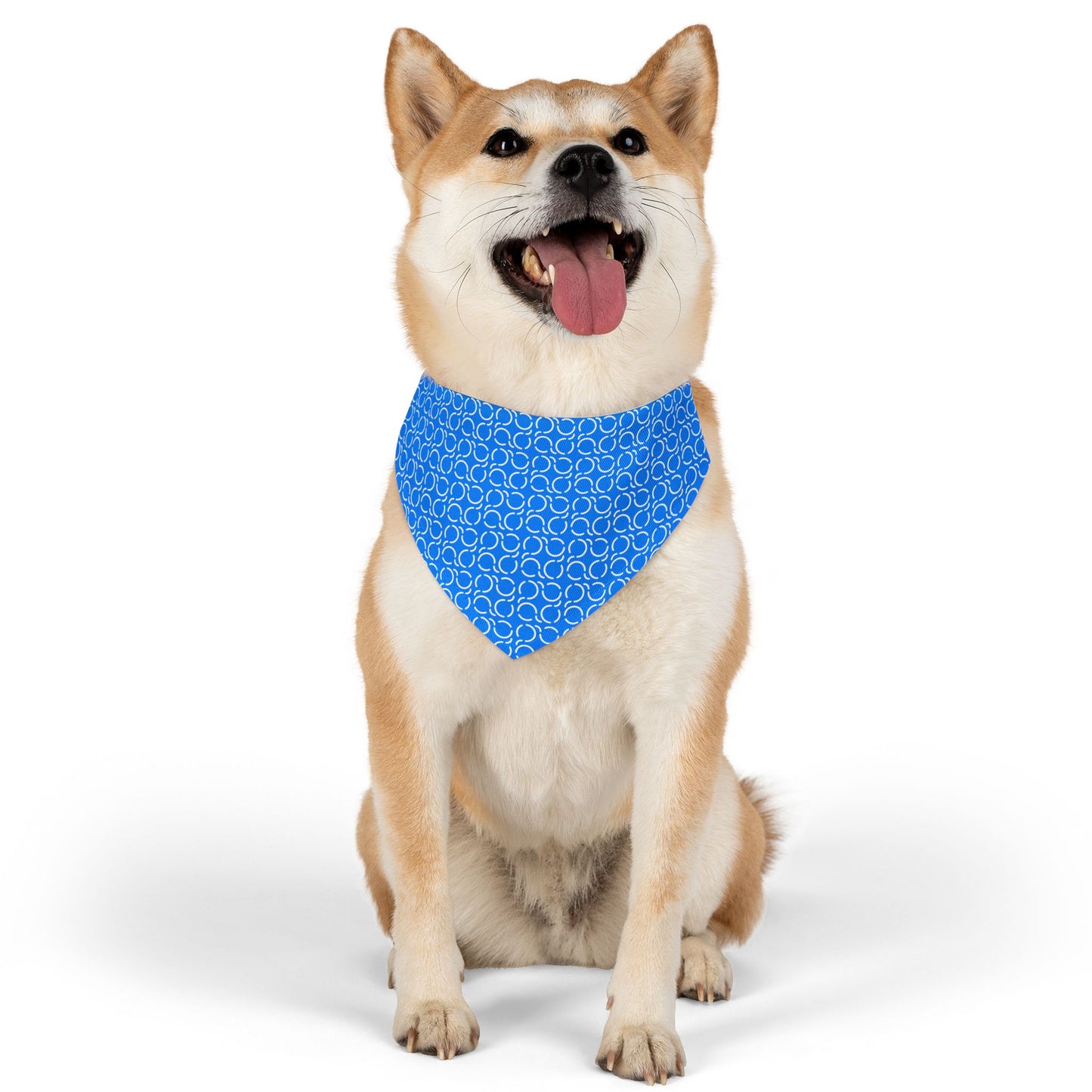 Pet Bandana Pattern Blue