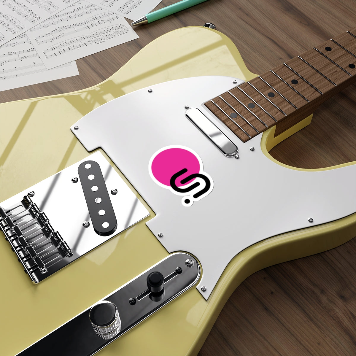 UNI Logo Pink Sticker