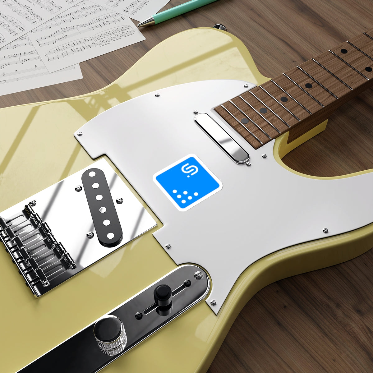 UNI Blue Sticker