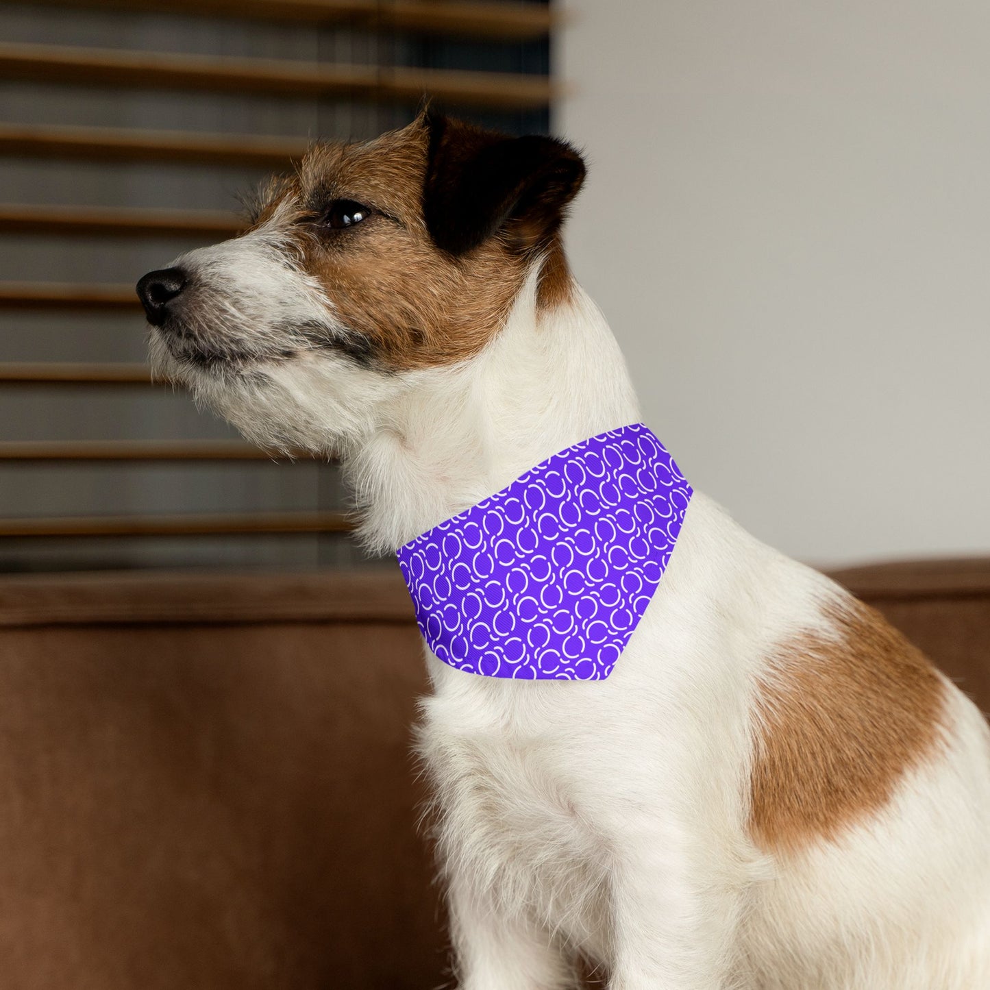 Pet Bandana Pattern Purple