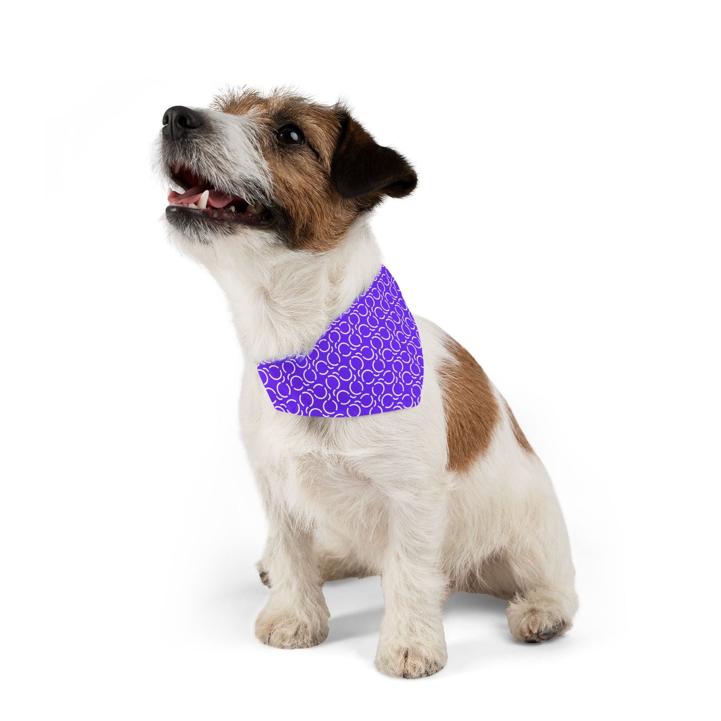 Pet Bandana Pattern Purple