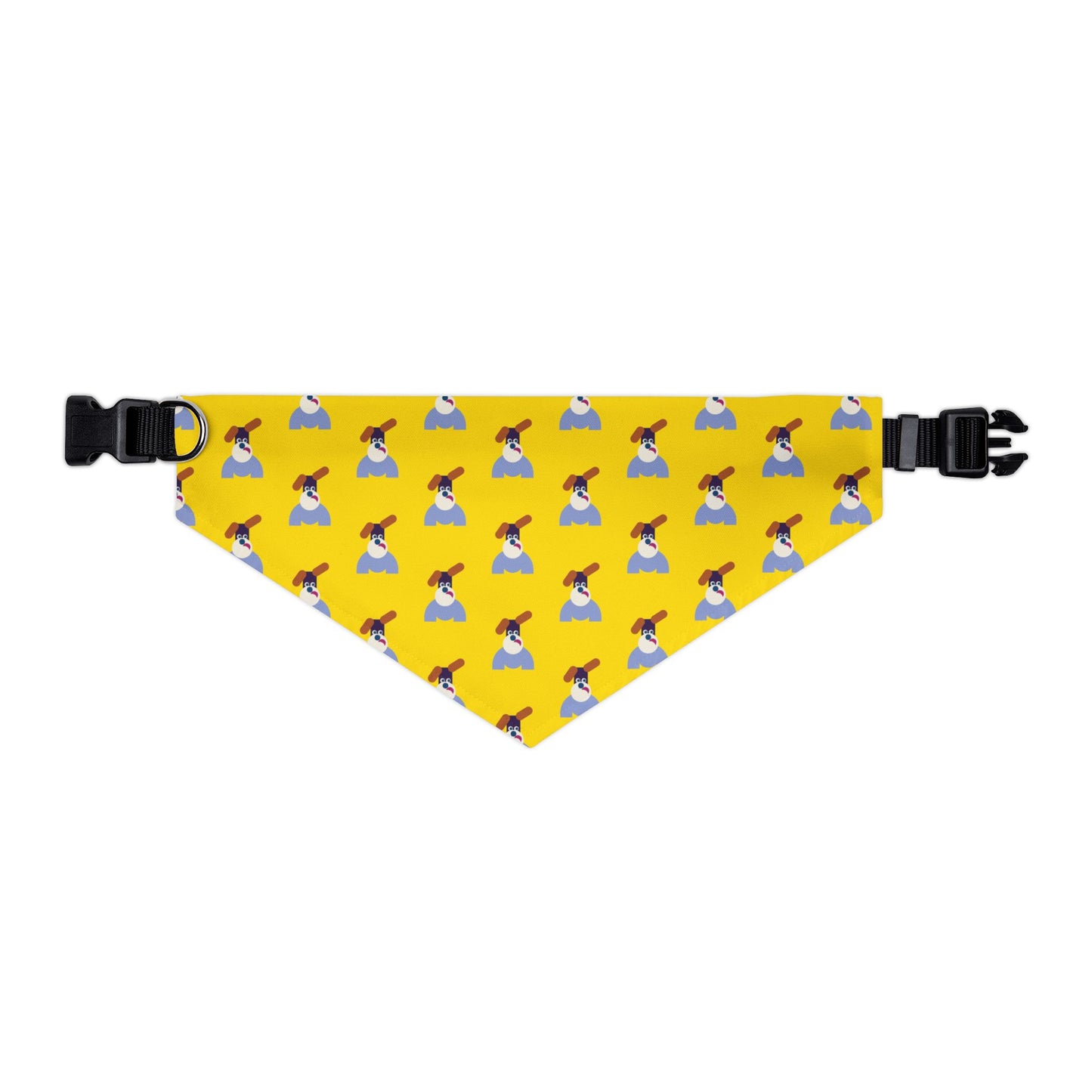 Pet Bandana Pattern Yellow Background