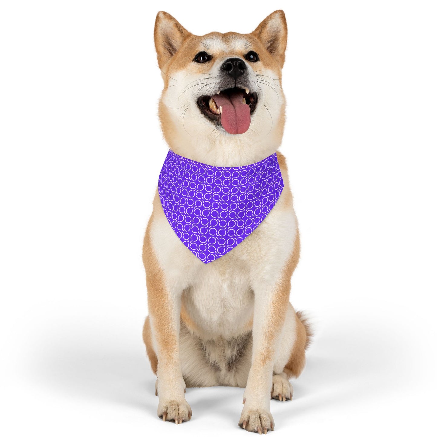 Pet Bandana Pattern Purple