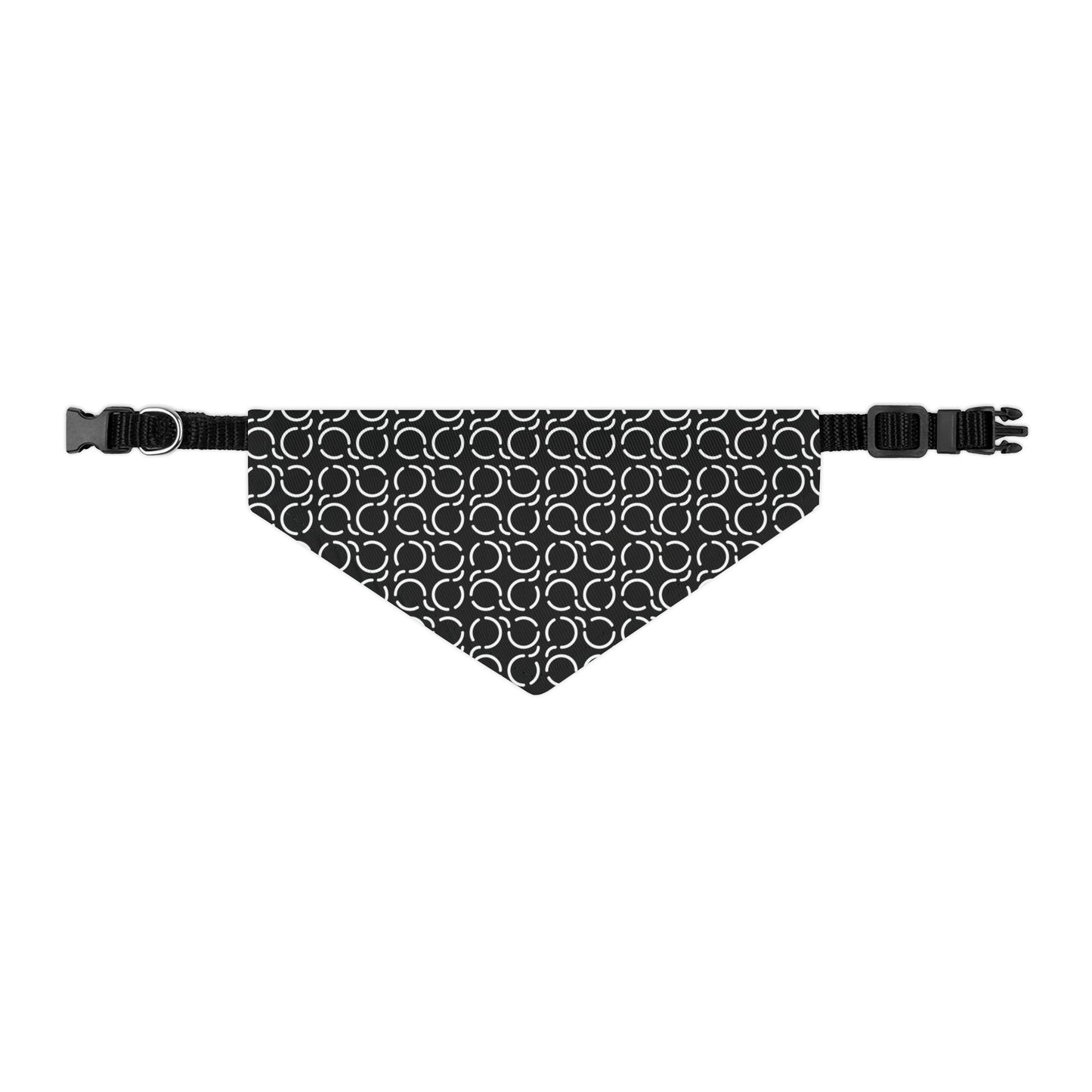 Pet Bandana Pattern Black