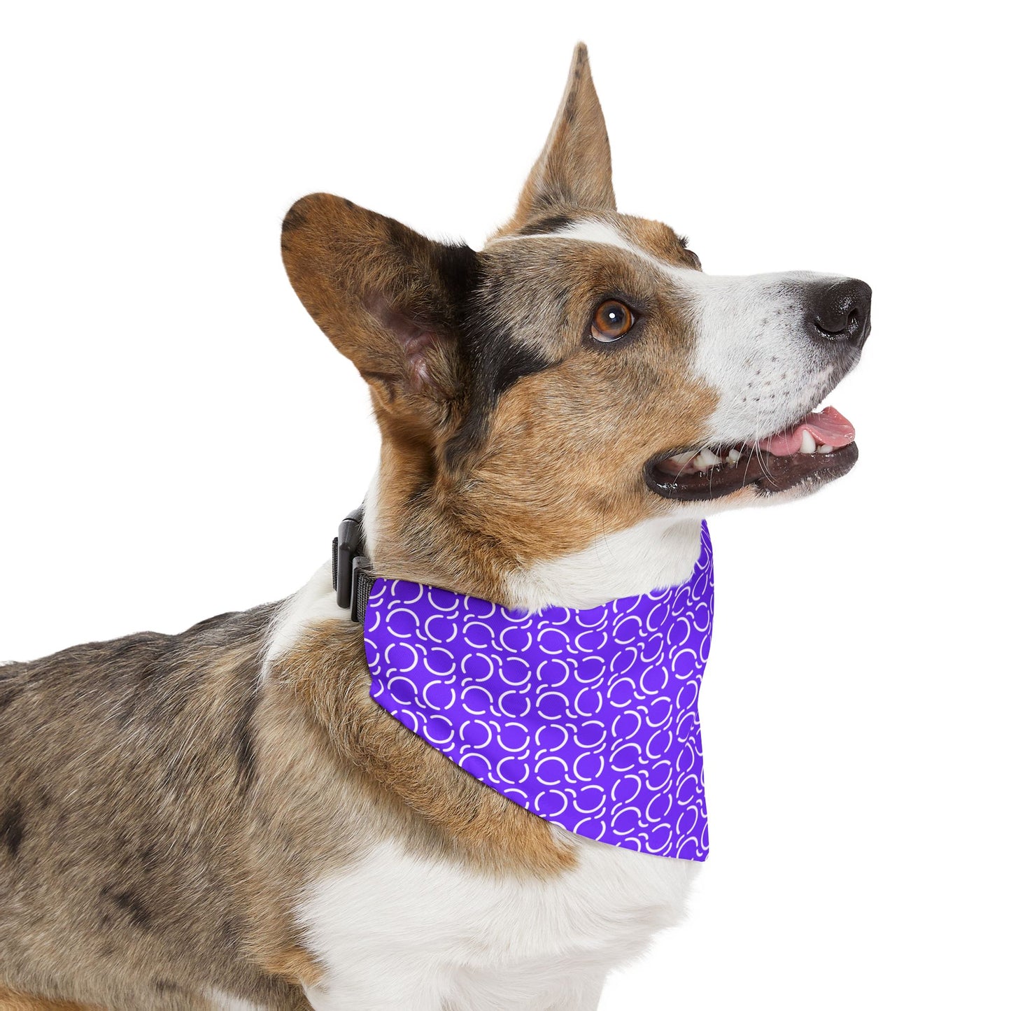 Pet Bandana Pattern Purple