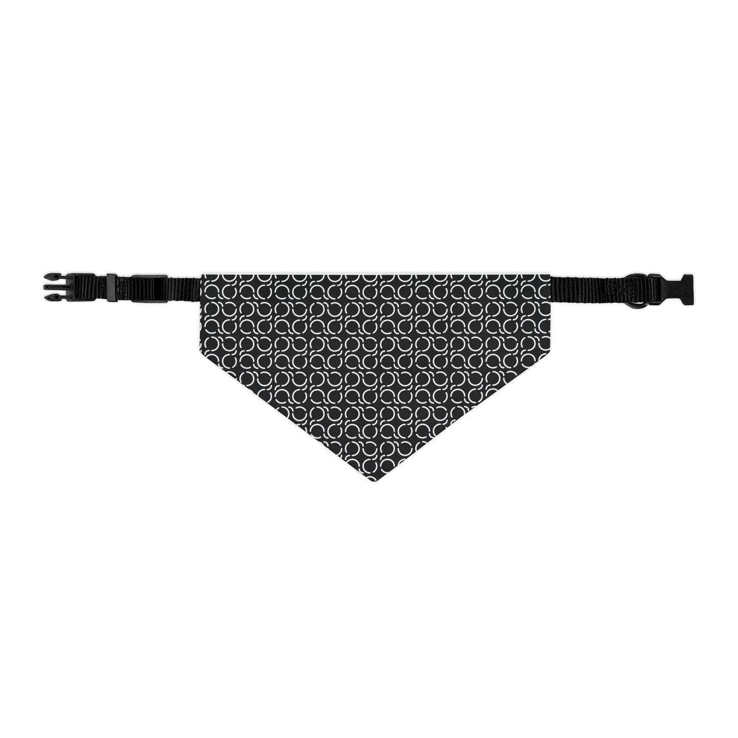 Pet Bandana Pattern Black