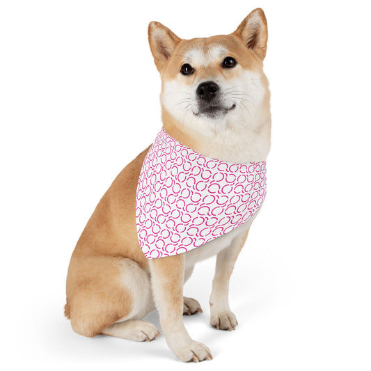 Pet Bandana Pattern Pink