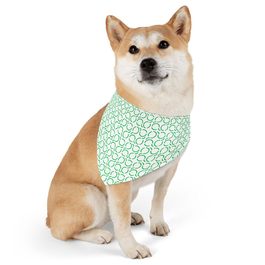 Pet Bandana Pattern Green