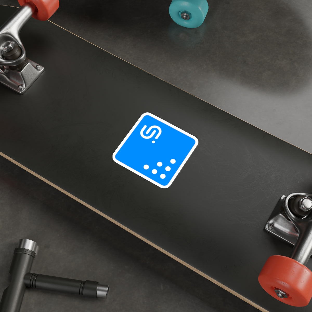 UNI Blue Sticker